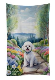 Bichon Frise Spring Path Kitchen Towel Dish Cloths Guest Hand Towel Decorative Bathroom Towel for Face,Tea, Dishcloth, Kitchen and Bath Bichon Frise Spring Path Kitchen Towel Dish Cloths Guest Hand Towel Decorative Bathroom Towel for Face,Tea, Dishcloth, Kitchen and Bath