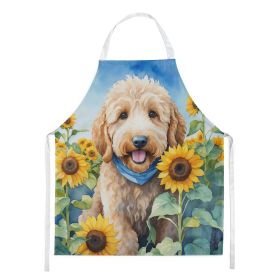 Goldendoodle in Sunflowers Apron Cooking Kitchen Server Baking Crafts Gardening for Adult Women Men, Unisex, Large, Multicolor Goldendoodle in Sunflowers Apron Cooking Kitchen Server Baking Crafts Gardening for Adult Women Men, Unisex, Large, Multicolor